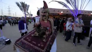 Flying Carpets, Mask Puppet Walkabout Street Theatre Entertainment Performance