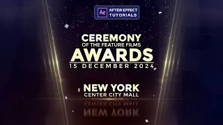 Awards ceremony after effects template | Award show opener after effect tutorials