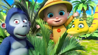 Lá na Selva e mais Músicas Infantis | Desenho Infantil com LooLoo Kids em Português