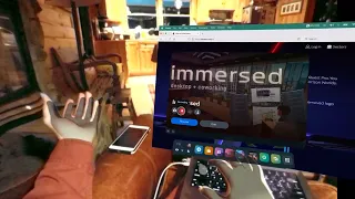 Quest Pro AR - Immersed Desktop with Passthrough