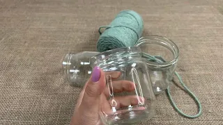 Look! What I did With Glass Jar and Macrome Rope | Easy Mother’s Day Gift Idea!