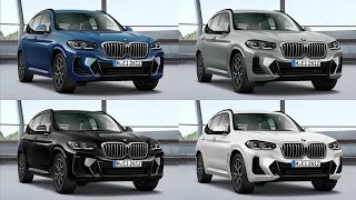 2022 BMW X3 COLOURS - Detailed Comparison ( Interiors included)
