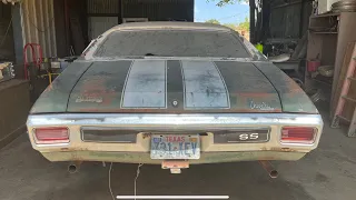 Barn Find 1970 Chevelle SS Found Parked in Texas Over 30 Years!!!