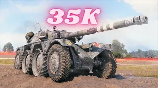 35K Spot Damage with  Panhard EBR 105  17K  &  EBR 105  18K   World of Tanks  Gameplay