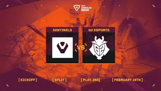 Sentinels vs. G2 Esports - VCT Americas Kickoff - Play-In Stage - Map 3