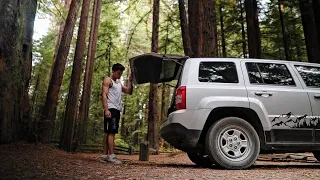 Cereal in the Redwood Forest | SHORT FILM | Jeep Patriot SUV Camper Conversion