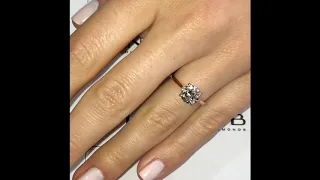 1.40 ct Round Diamond Rose Gold Solitaire Engagement Ring