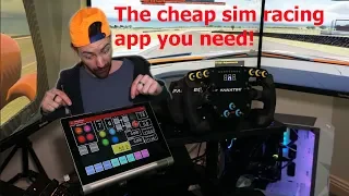 Sim dashboard app the button box / telemetry you need for sim racing