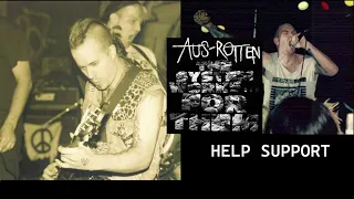 Aus Rotten - The System Works For Them - lyrics on screen