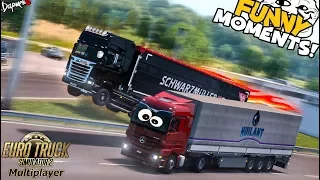 Euro Truck Simulator 2 Multiplayer Funny Moments & Crash Compilation #57