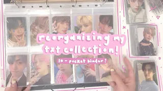 🌸✨ reorganizing my txt ot5 collection! - moving to a 10-pocket binder