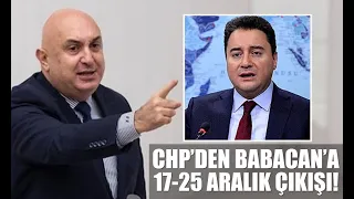 CHP’li Engin Özkoç'tan Ali Babacan'a 17-25 Aralık yanıtı; “Keşke...”