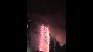 New Year 2016 In Dubai Near Burj Khalifa