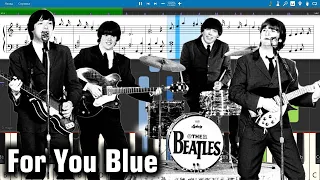 The Beatles - For You Blue [Piano Tutorial | Sheets | MIDI] Synthesia