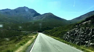 Drive A87 Road To Eas a Bhradain Waterfall Isle Of Skye Scotland