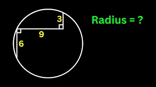How to find the radius of the circle | Math Olympiad | Nice Geometry Problem