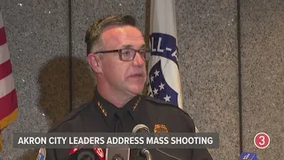 Akron Police Chief Brian Harding provides details on mass shooting