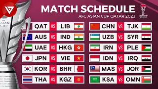 Match Schedule AFC Asian Cup Qatar 2023 Group Stage