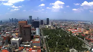 Sismo en la Ciudad de México 19 de septiembre 2017 visto desde la Torre Latinoamericana