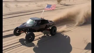 Racer Sandrails Chased Down by Helicopter in Glamis Sand Dunes