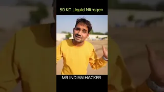 😲50KG Liquid Nitrogen को पानी में डाल दिया | #mrindianhacker #crazyxyz #shorts