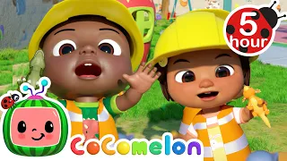 Construction Vehicles Song + 5 Hours | CoComelon - Cody's Playtime | Songs for Kids & Nursery Rhymes