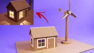 Increíble Maqueta de Mini Generador Eólico para la Escuela