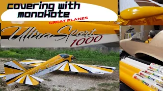 Great Planes Ultra Sport 1000 Build Series Part 6 Covering with Monokote