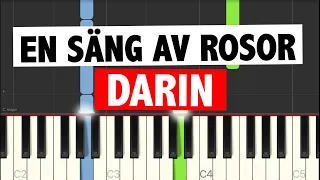 Darin - En Säng Av Rosor // Easy Piano tutorial + cover