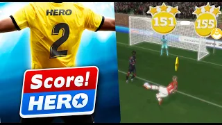 Score! Hero 2 - Level 151 - 155 + Training  - Complete 3 Stars Walktrough