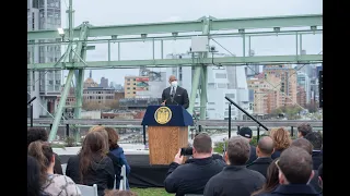 Mayor Adams Delivers Remarks at Pier 57 Ribbon Cutting