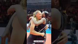 Zehra gunes hug With Eognu 😍#Shorts #Viralshorts ❤ #volleyball player