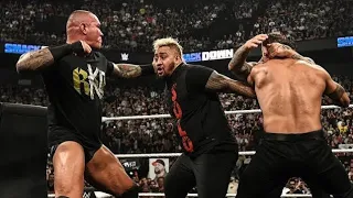 Randy Orton Kevin vs Owens Solo Sikoa and Tama Tonga WWE SMACKDOWN FRANCE 5/3/2024