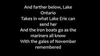 Gordon Lightfoot - The Wreck of the Edmund Fitzgerald (Lyrics)