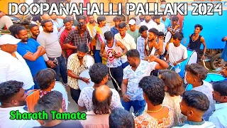 Doopanahalli Pallaki 2024 | Sharath Tamate Beats |  Crazy Crowd | Tamate Dance @Templecrewww