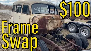 $100 Frame Swap 1951 Chevy Suburban 3100