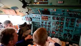 Подготовка, запуск ВСУ и двигателей Ту-154Б-1