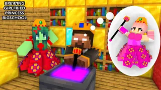 Minecraft || BREWING CUTE GIRLFRIEND PRINCESS || HAHA BIGSCHOOL