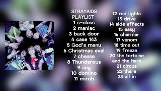 STRAYKIDS playlist songs (2018-23) 1 hours