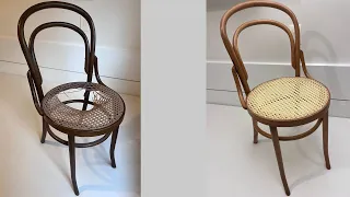 Thonet "N.14 chair" restoration.  Restauração de Cadeira Thonet № 14.