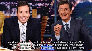 Late-night hosts Fallon, Colbert and Conan team up in response to Trump rally