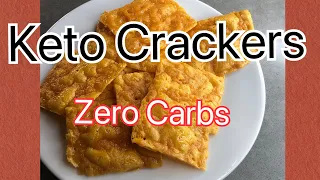 Keto Crackers! Quick easy recipe!