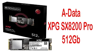 Накопитель A-Data XPG SX8200 Pro 512Gb (ASX8200PNP-512GT-C)