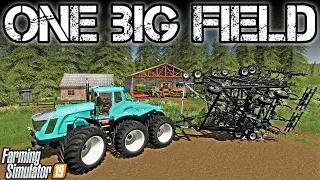 Turning No Man's Land Into One Big Field! (Craziest Stream Ever!) | Farming Simulator 19