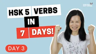 HSK 5 Vocabulary Verbs With Example Sentences - Part 3 of 7