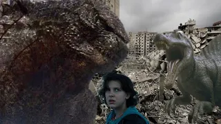 Godzilla Saves Madison Russell from the Spinosaurus