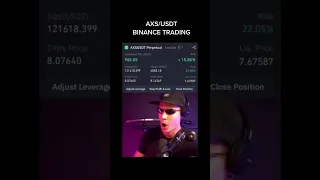 AXS/USDT binance trading