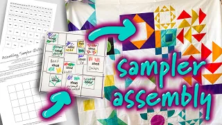 How to Assemble a Sampler Quilt without a Design Wall!