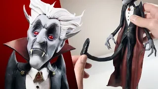 Sculpting with RUBBER! Making DRACULA - Sculpture Process & Cosclay First Impressions