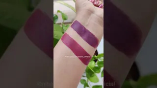 OMG !! Such beautiful shades ❤️ || Mars 3 Trending Color Matte Lipstick Plums #lipstick #short